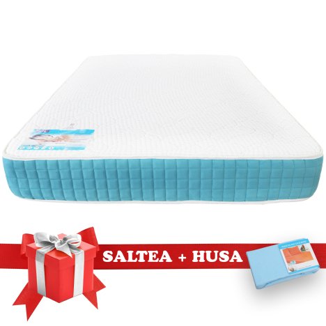 Set Saltea Latex Saltex 1400x1900 + Husa cu elastic